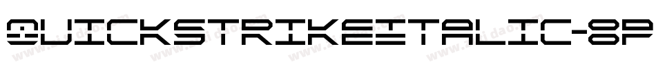 QuickstrikeItalic-8pvM字体转换