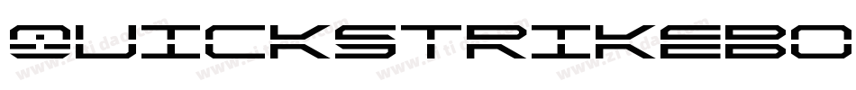 QuickstrikeBold-9D1j字体转换