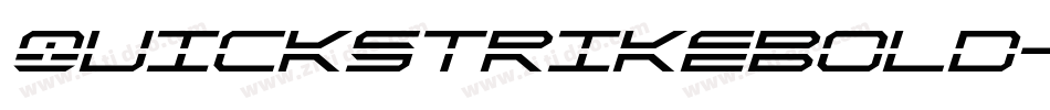 QuickstrikeBold-9D1j字体转换