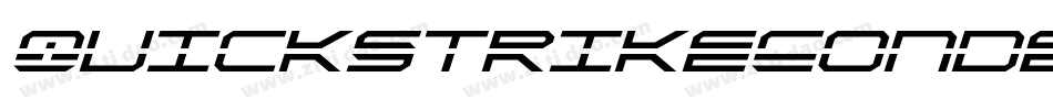 QuickstrikeCondensedItalic-1WO0字体转换