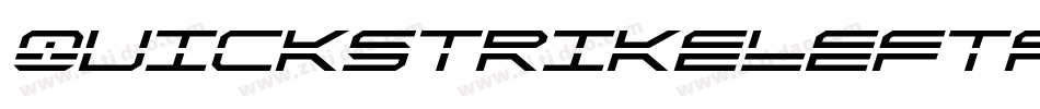 QuickstrikeLeftalic-YZ2q字体转换