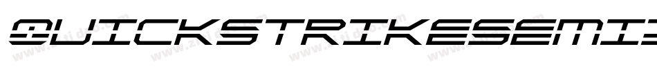 QuickstrikeSemiItalic-r6nx字体转换