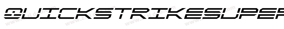 QuickstrikeSuperItalic-MPDp字体转换