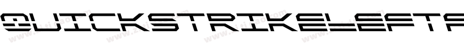QuickstrikeLeftalic-YZ2q字体转换
