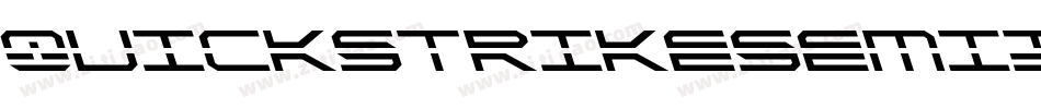 QuickstrikeSemiItalic-r6nx字体转换