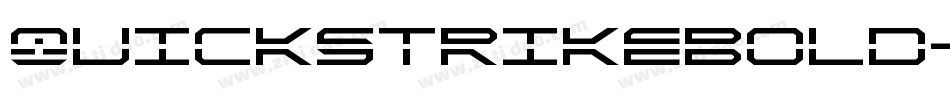 QuickstrikeBold-9D1j字体转换