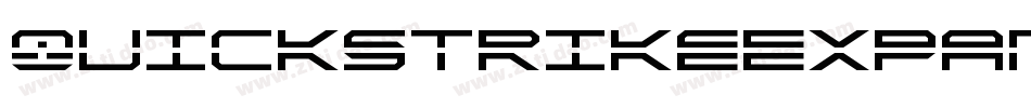 QuickstrikeExpandedItalic-B84B字体转换