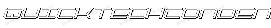 QuicktechCondensedItalic-9lz0字体转换