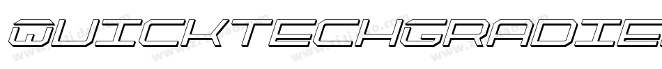 QuicktechGradientItalic-RaXe字体转换