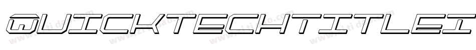 QuicktechTitleItalic-vWXL字体转换