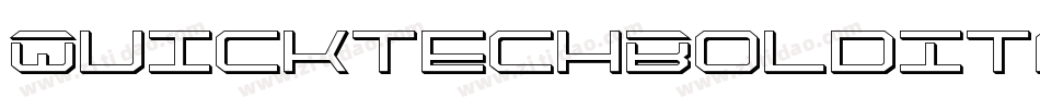QuicktechBoldItalic-6qgv字体转换