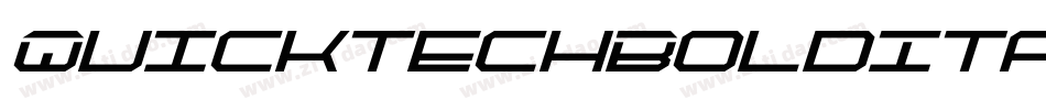 QuicktechBoldItalic-6qgv字体转换