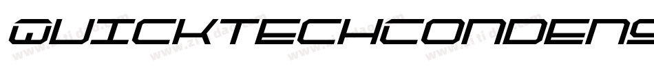 QuicktechCondensedItalic-9lz0字体转换