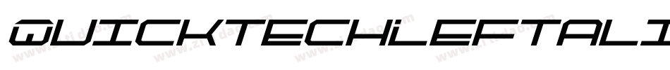 QuicktechLeftalic-roDK字体转换