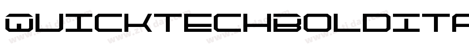 QuicktechBoldItalic-6qgv字体转换