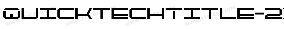 QuicktechTitle-2xDX字体转换