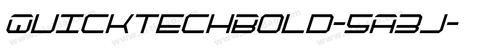 QuicktechBold-5A3j字体转换