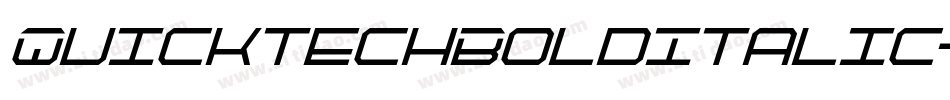 QuicktechBoldItalic-6qgv字体转换