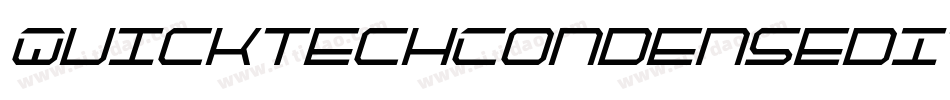QuicktechCondensedItalic-9lz0字体转换