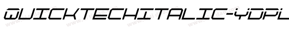 QuicktechItalic-YDPL字体转换