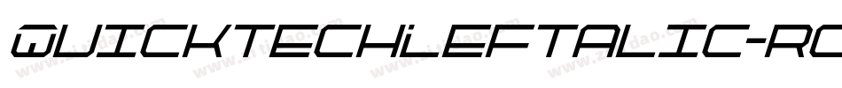QuicktechLeftalic-roDK字体转换