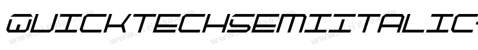 QuicktechSemiItalic-Mo3v字体转换