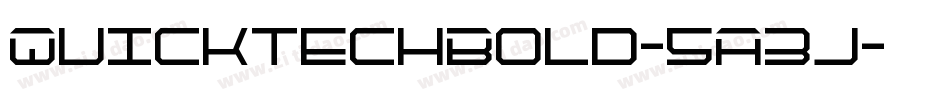 QuicktechBold-5A3j字体转换