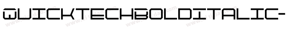 QuicktechBoldItalic-6qgv字体转换