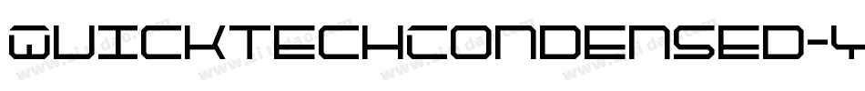 QuicktechCondensed-y9XZ字体转换