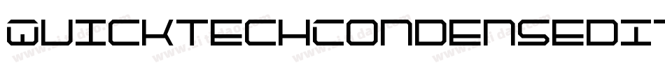 QuicktechCondensedItalic-9lz0字体转换