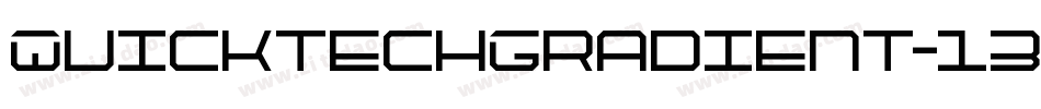 QuicktechGradient-13XM字体转换