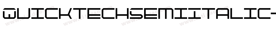 QuicktechSemiItalic-Mo3v字体转换