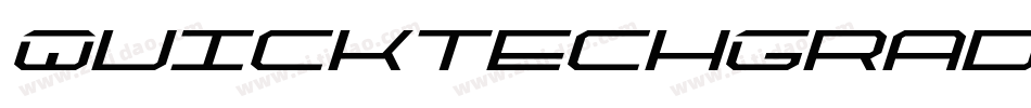 QuicktechGradientItalic-RaXe字体转换