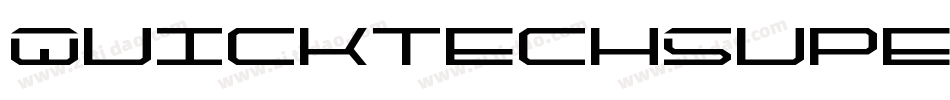QuicktechSuperItalic-KXZe字体转换