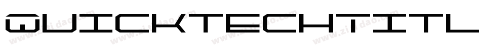 QuicktechTitle-2xDX字体转换