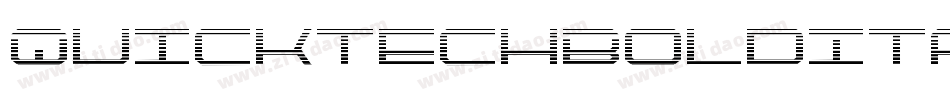 QuicktechBoldItalic-6qgv字体转换