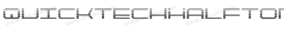 QuicktechHalftone-BKXn字体转换