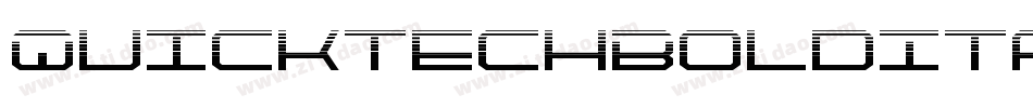 QuicktechBoldItalic-6qgv字体转换