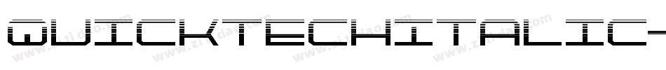 QuicktechItalic-YDPL字体转换