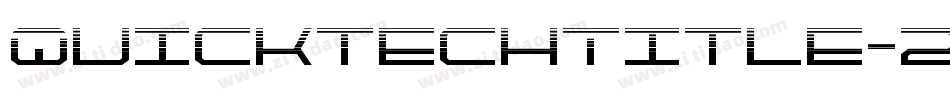 QuicktechTitle-2xDX字体转换