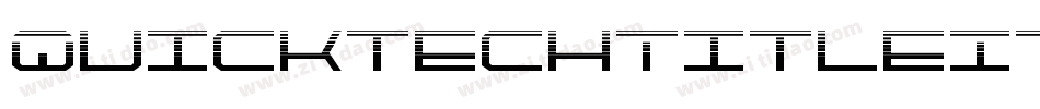 QuicktechTitleItalic-vWXL字体转换