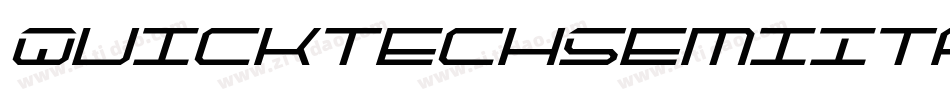 QuicktechSemiItalic-Mo3v字体转换