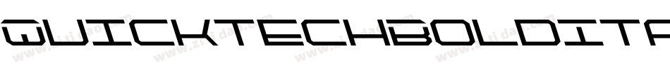 QuicktechBoldItalic-6qgv字体转换