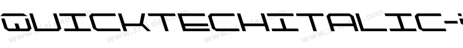 QuicktechItalic-YDPL字体转换
