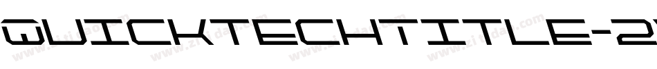 QuicktechTitle-2xDX字体转换
