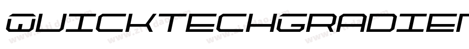 QuicktechGradientItalic-RaXe字体转换