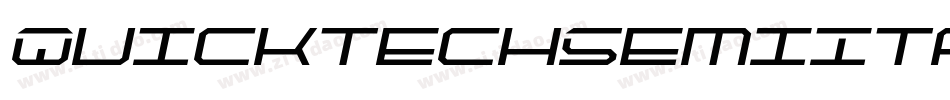 QuicktechSemiItalic-Mo3v字体转换