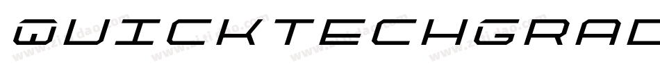 QuicktechGradientItalic-RaXe字体转换