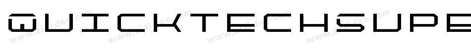 QuicktechSuperItalic-KXZe字体转换