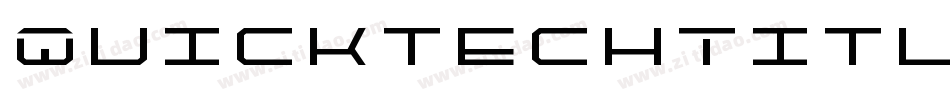 QuicktechTitle-2xDX字体转换